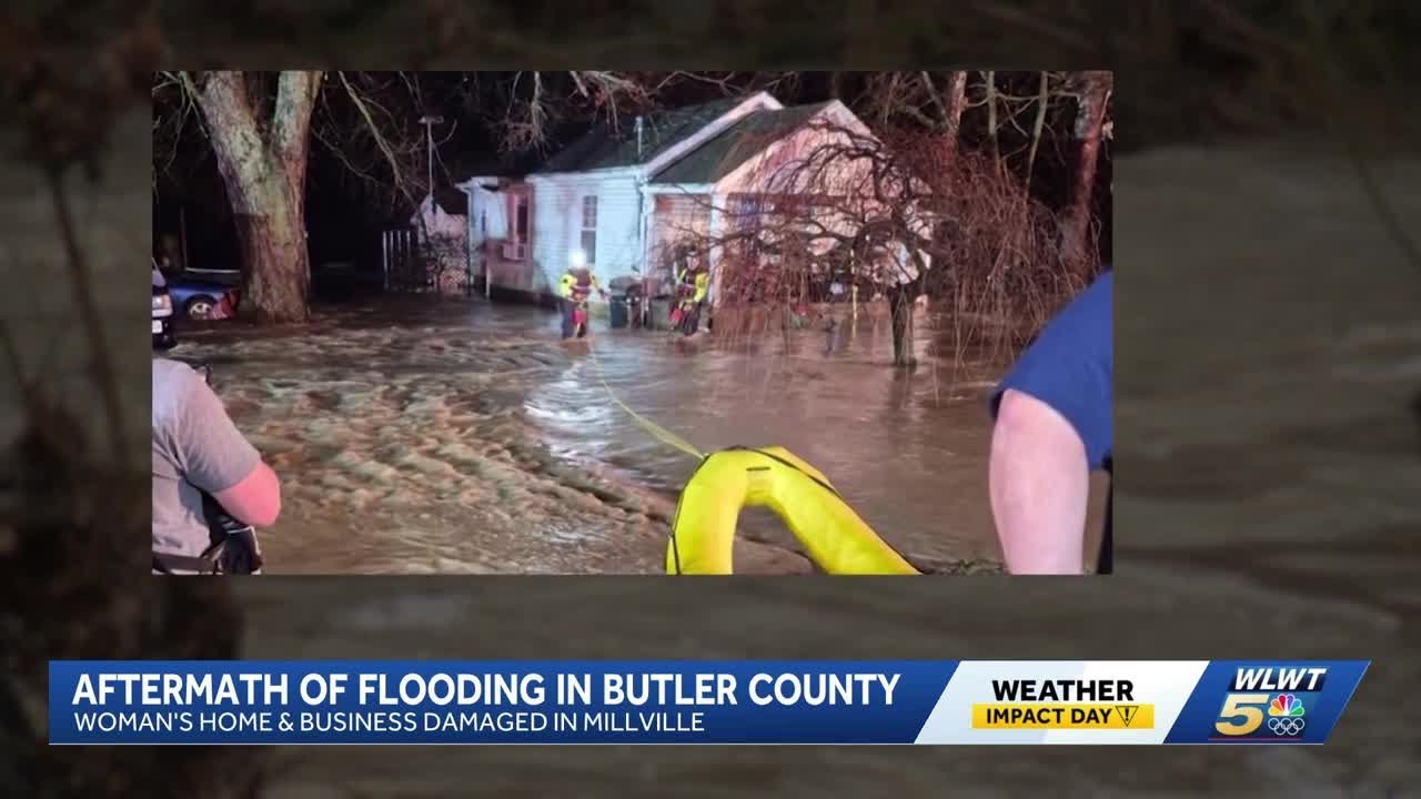 Flooding in Butler County leads to blocked roads, water rescues