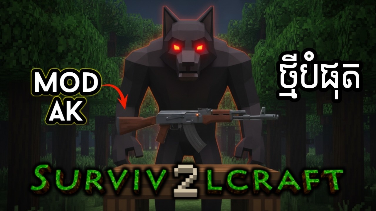 Mod មានឡាននិងកាំភ្លើង AK ទៀត | Survival Craft 2 Mods