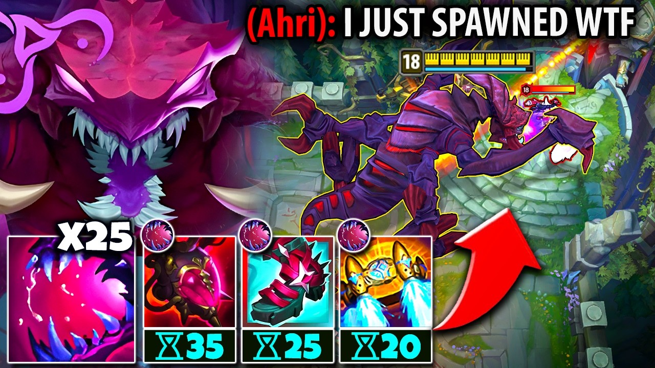 I BROKE THE STACK RECORD ON CHO'GATH! I ATE THEM IN THEIR BASE FOUNTAIN!