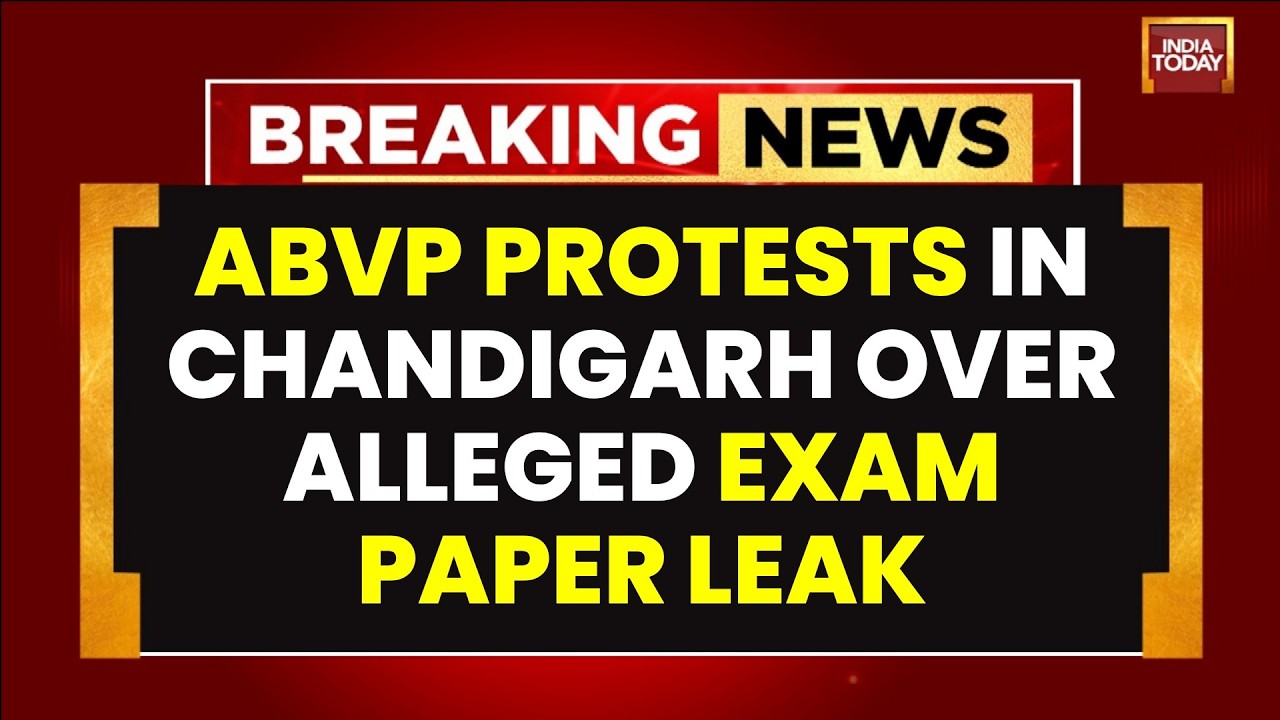 Punjab Paper Leak Row: ABVP Protests Outside Minister Harjot Bains' Residence | India Today