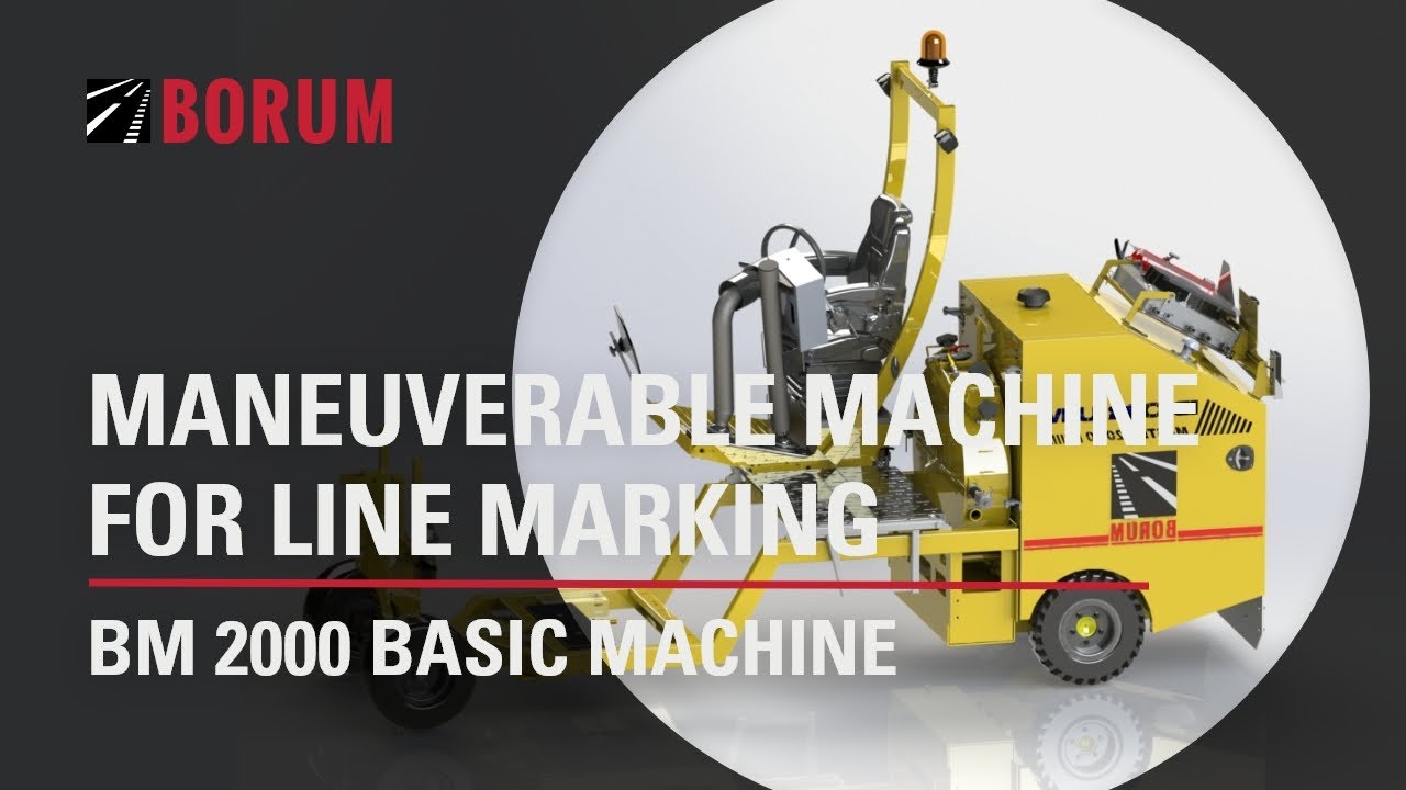 BM 2000 Basic machine &ndash; a maneuverable machine for line marking in city, urban and interurban areas