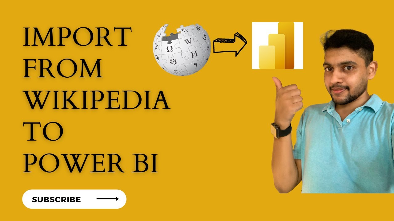 Import Data from Wikipedia to Power BI - English
