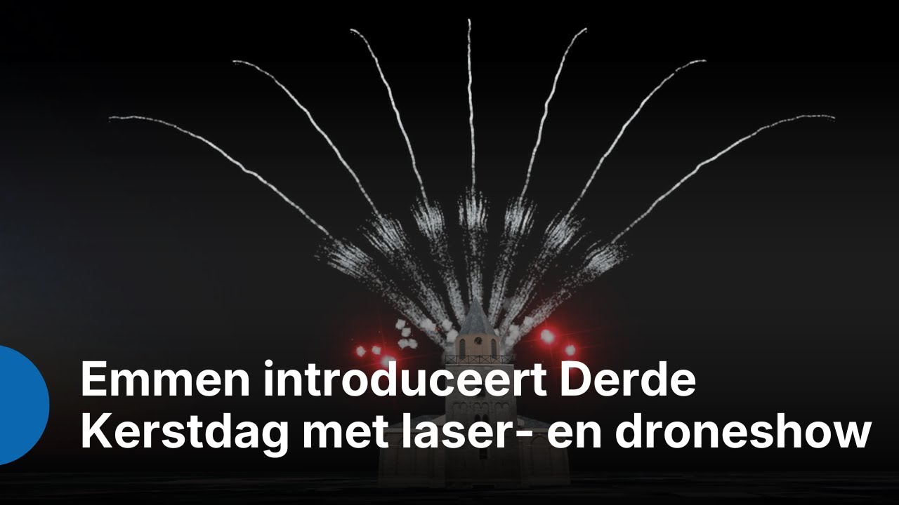 ZO!34 - Emmen introduceert Derde Kerstdag met droneshow en vuurwerk