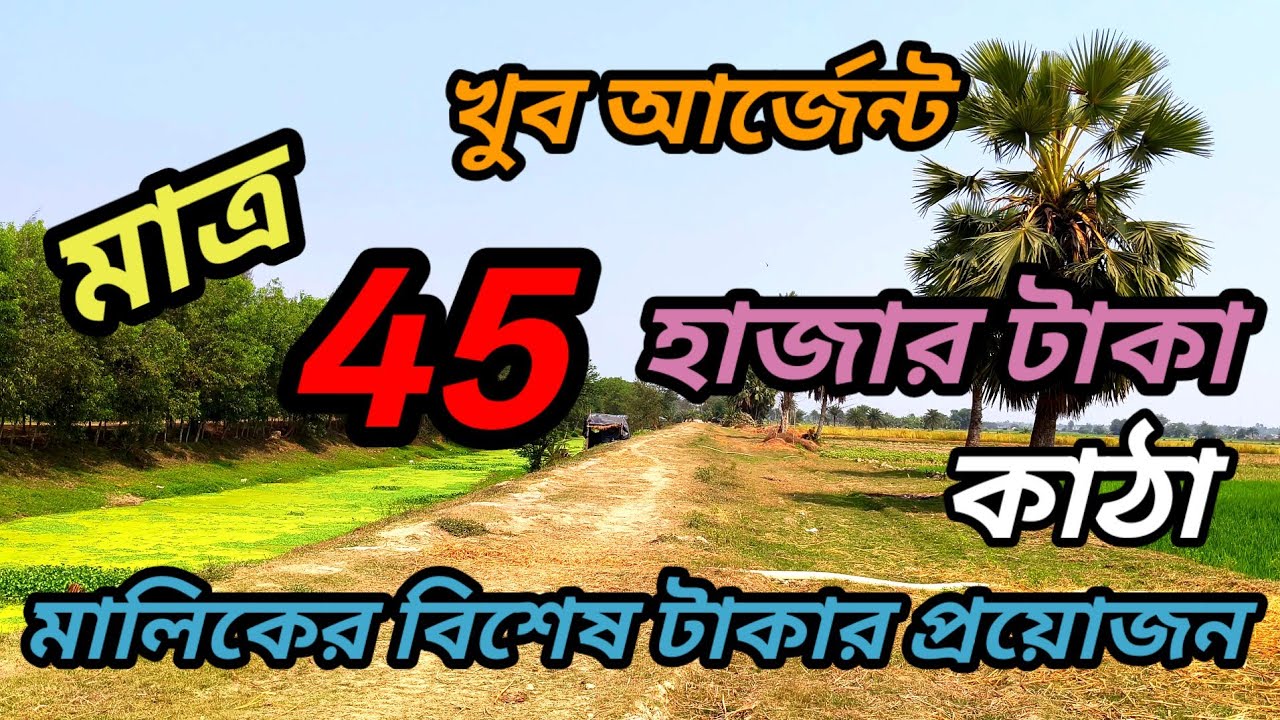 সস্তায়, জমি কিনে ফিশারি / ফলের বাগান তৈরি করুন, অথবা ইনভেস্ট করে রাখুন ভবিষ্যতের অ্যাসেট ।