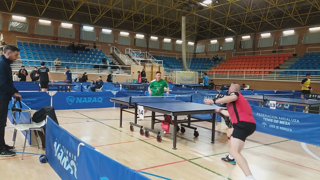 CIRCUITO ANDALUZ - ALCALA 2025/26 ANTONIO LARA vs JOSE MADRID -TENIS DE MESA