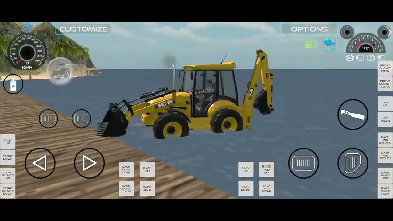 Jcb off-roading | jcb video| The JCB was driven into the jungle| Jcb excavator video
