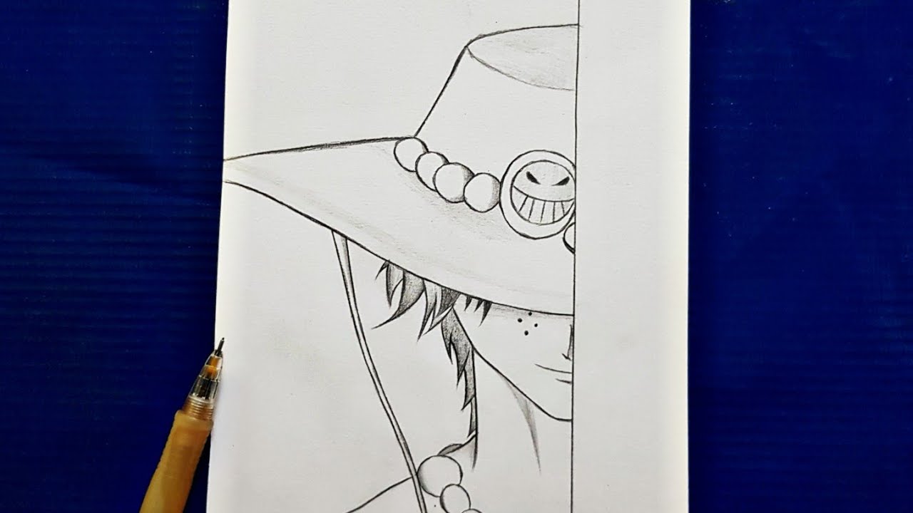 Easy anime drawing : how to draw Ace - [One Piece] | Portgas D Ace step-by-step | tutorial