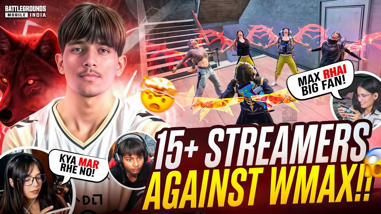 @WmaxGaming6 💀Against 15+ STREAMERS 🤯🔥 I Became Wmax For 24 Hours🔥