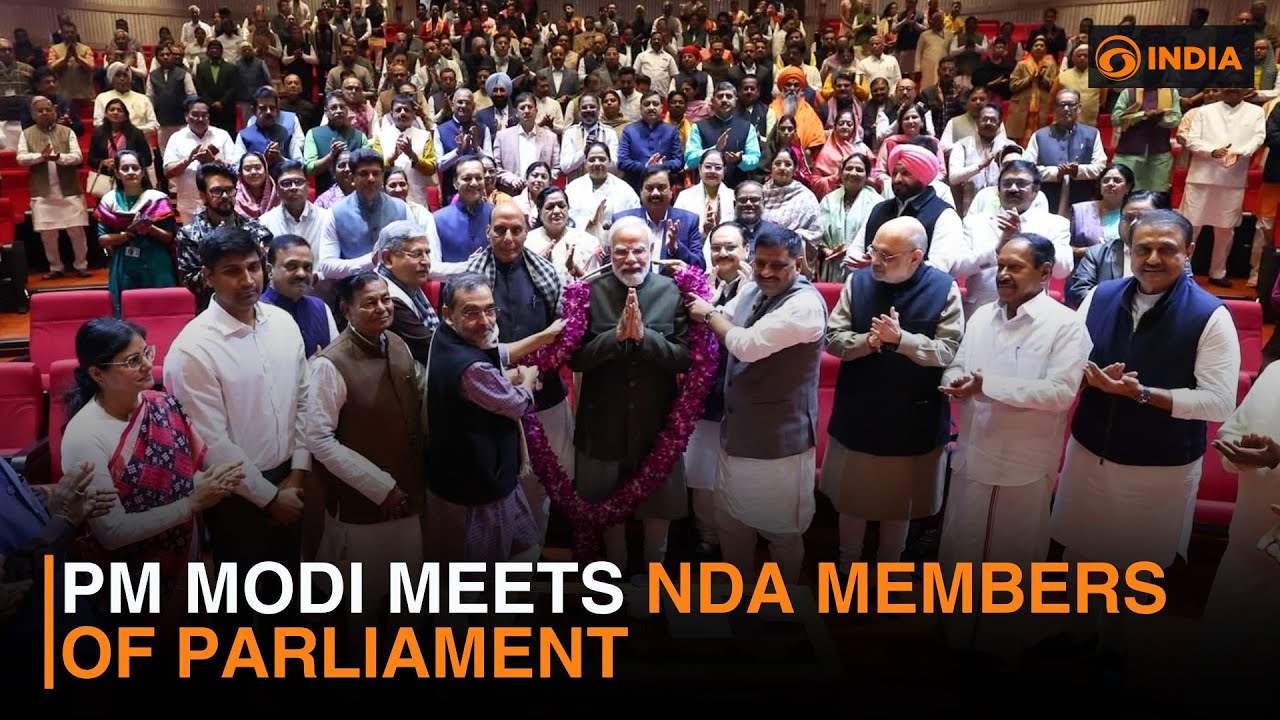 PM Modi meets NDA Members of Parliament