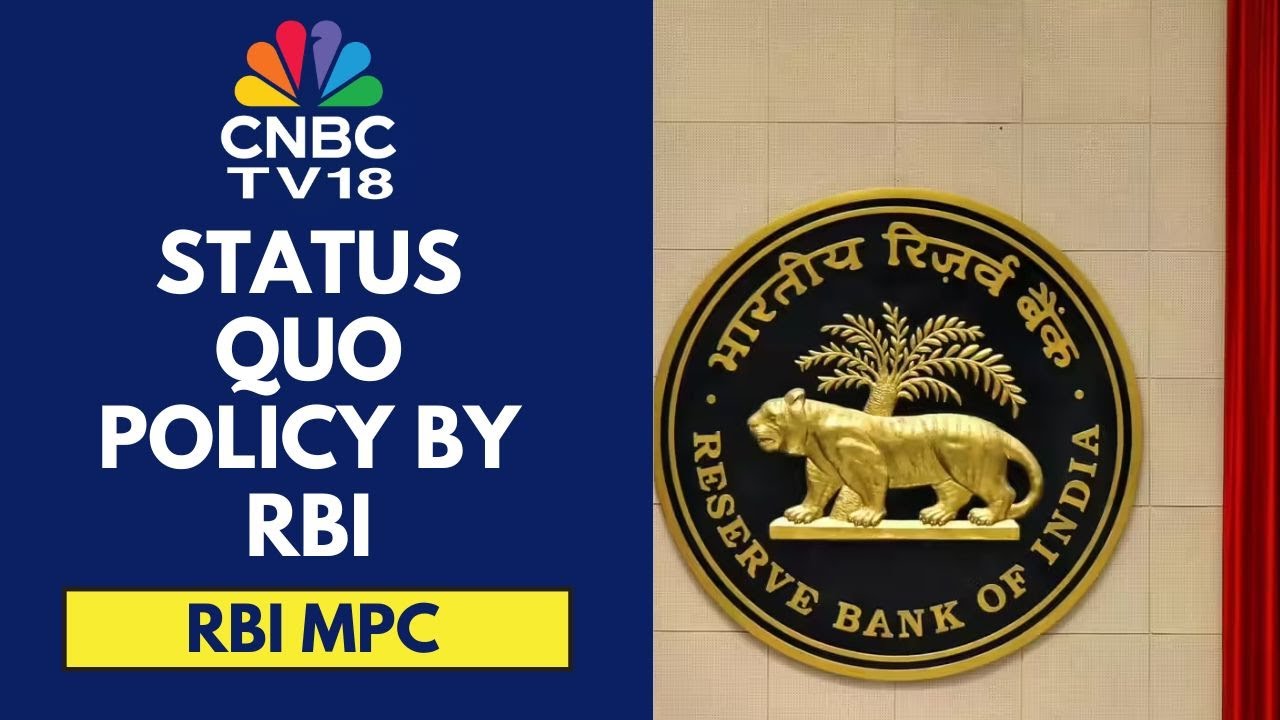 RBI Holds Rates Steady, In-line With Expectations | CNBC TV18