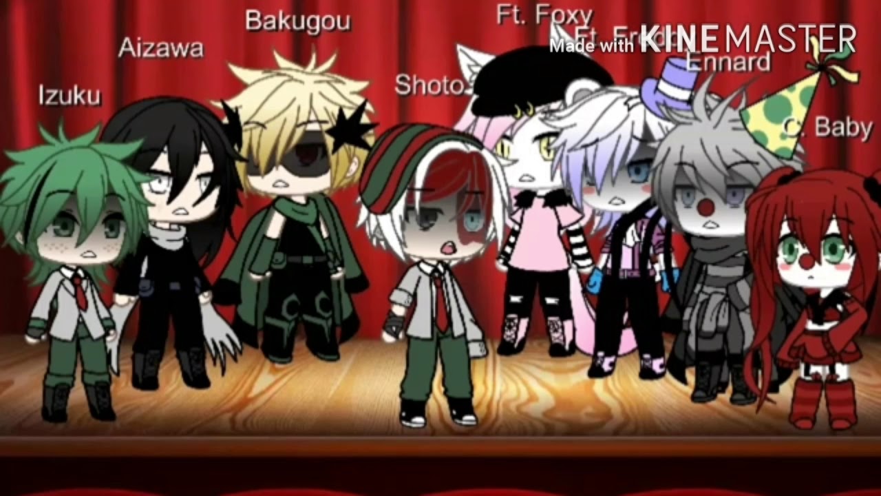 Bnha vs Fnaf SL // Singing battle // Gacha life