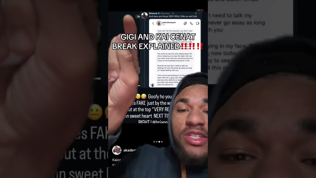 KAI CENAT AND GIGI BREAKUP EXPLAINED 😱😱😱‼️‼️‼️