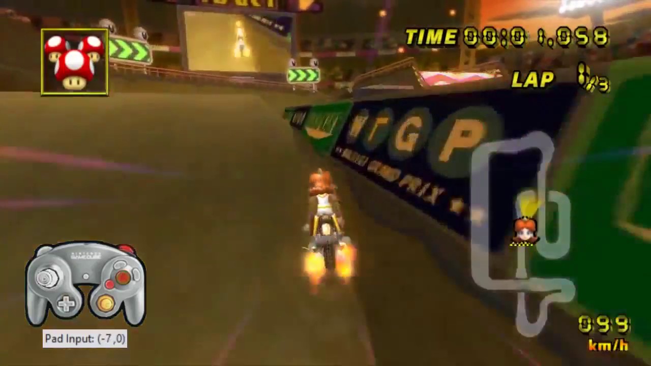 [ MKWII RE-UPLOAD ] GCN Waluigi Stadium ( No glitch ) - 1:37.356 by LukasLoucks ( TAS )