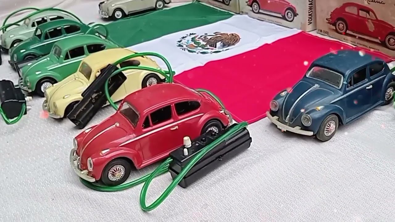 VOLKSWAGEN VOLCHITOS JUGUETES PLASTIMARX MÉXICO 1970