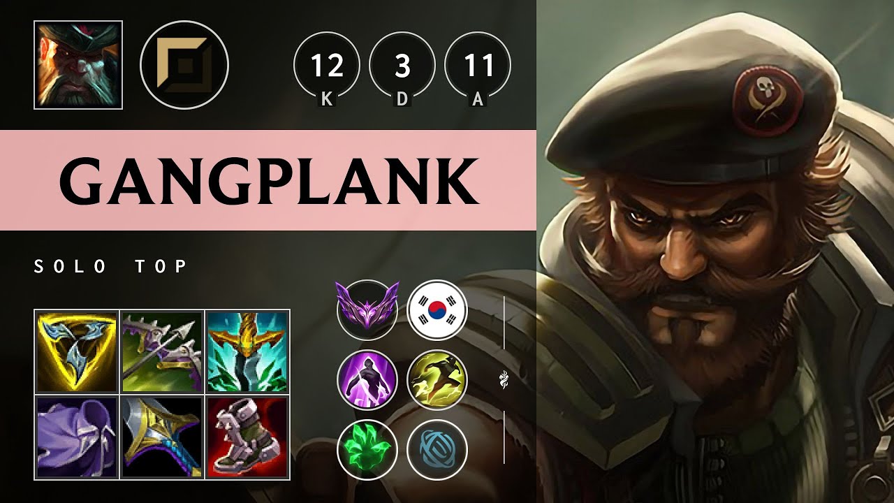 Gangplank Top vs Aatrox - KR Master Patch 25.20