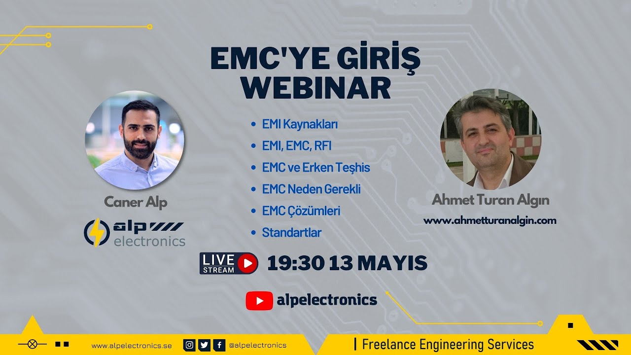 EMC'ye giriş : WEBINAR - Ahmet Turan Algın
