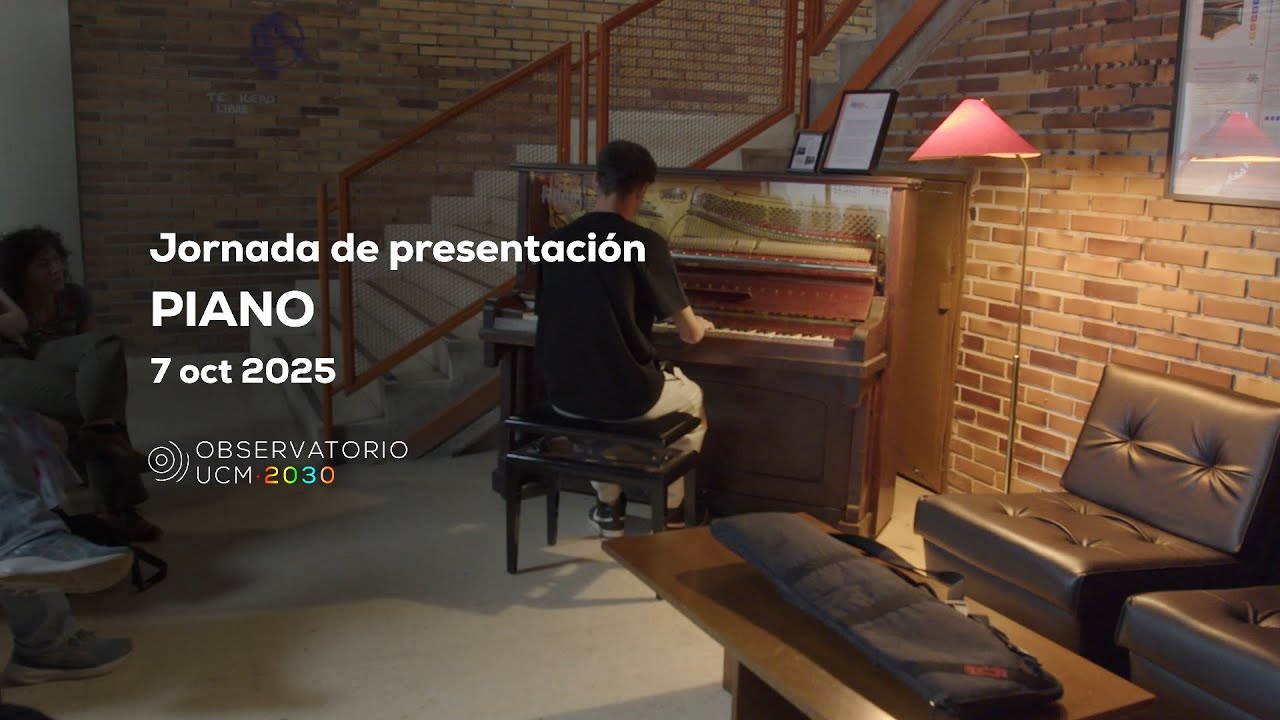 Inauguración de la zona del piano de la Facultad de Ciencias Políticas y Sociología (UCM)