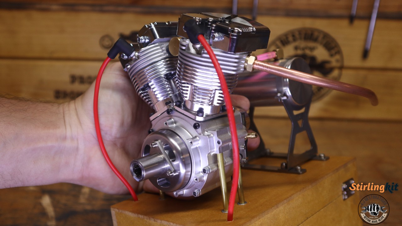This Miniature V-Twin Motorcycle Engine is a absolute beast!