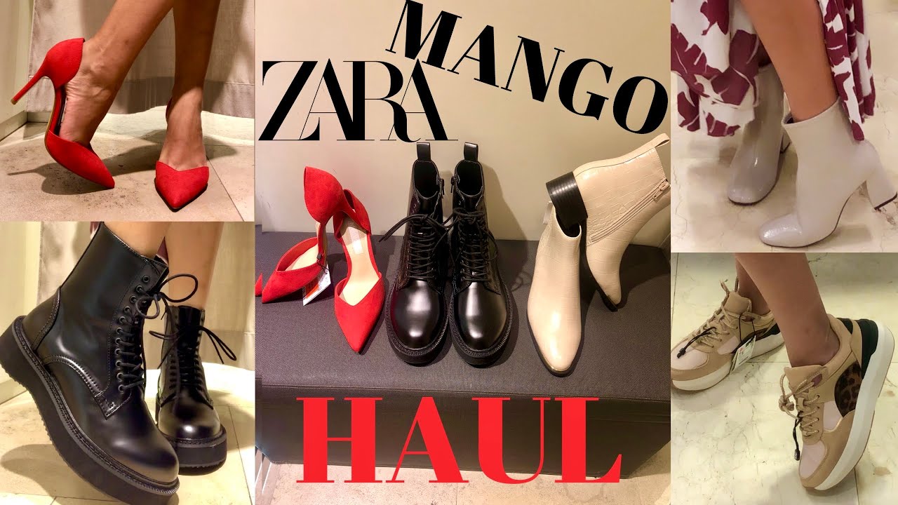 HAUL Y NOVEDADES ZARA Y MANGO | DESCUENTOS | zapatos, botines, tacones (try-on)
