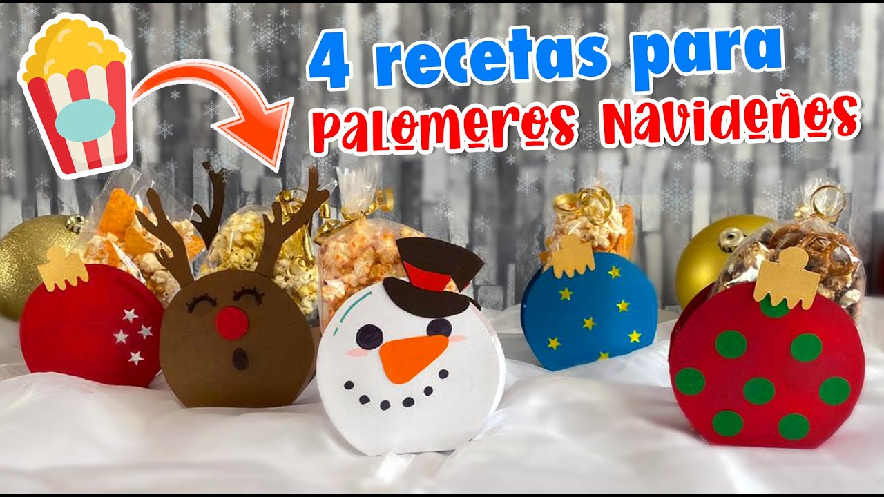5 Cajitas Navideñas  🍿 con recetas Deli😋 ☃️ ChuladasCreativas Popcorn Christmas☃️ Diy Navidad