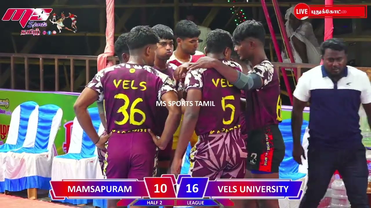 LEAGUE|VELS UNIVERSITY vs ASAI MAMSAPURAM |VANAKKANKADU KABADDI TOURNAMENT 2026