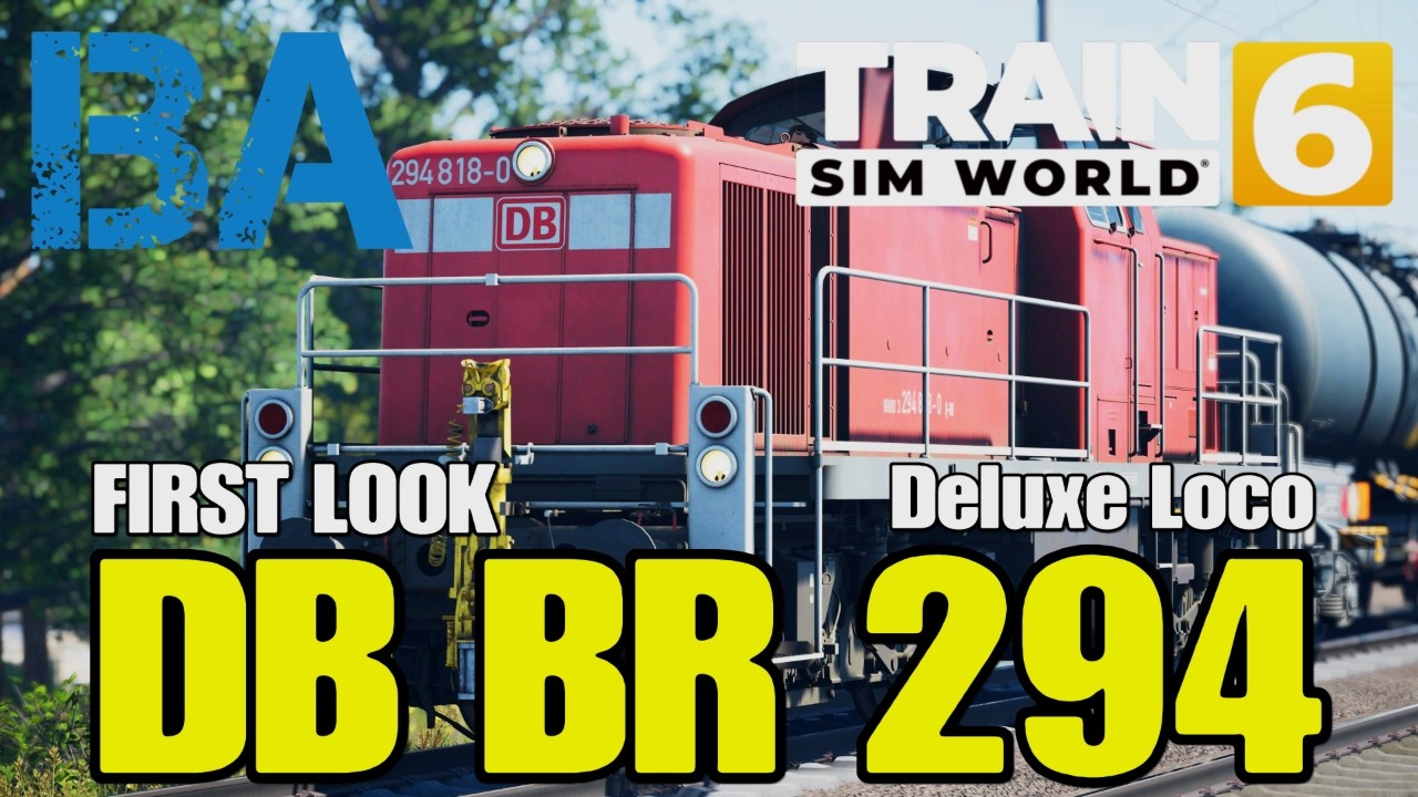 DB BR 294 ПЕРВЫЙ ВЗГЛЯД - ЛОКОВИЗАТОР DELUXE EDITION - ЛЕЙПЦИГ ДРЕЗДЕН - TRAIN SIM WORLD 6