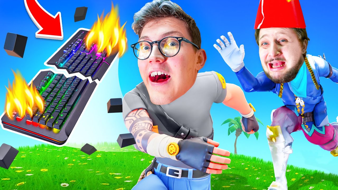 Je VAIS CASSER le CLAVIER de LUDO (Il pleure)