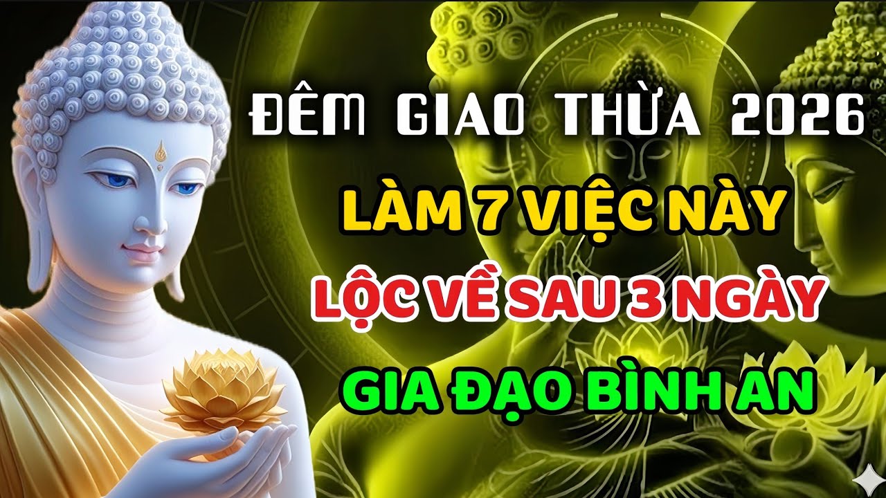 Đêm Giao Thừa 2026: Làm 7 Việc Này – Sau 3 Ngày Tài Lộc Kéo Về, Cả Năm Phát Đạt , Gia Đạo Bình An!