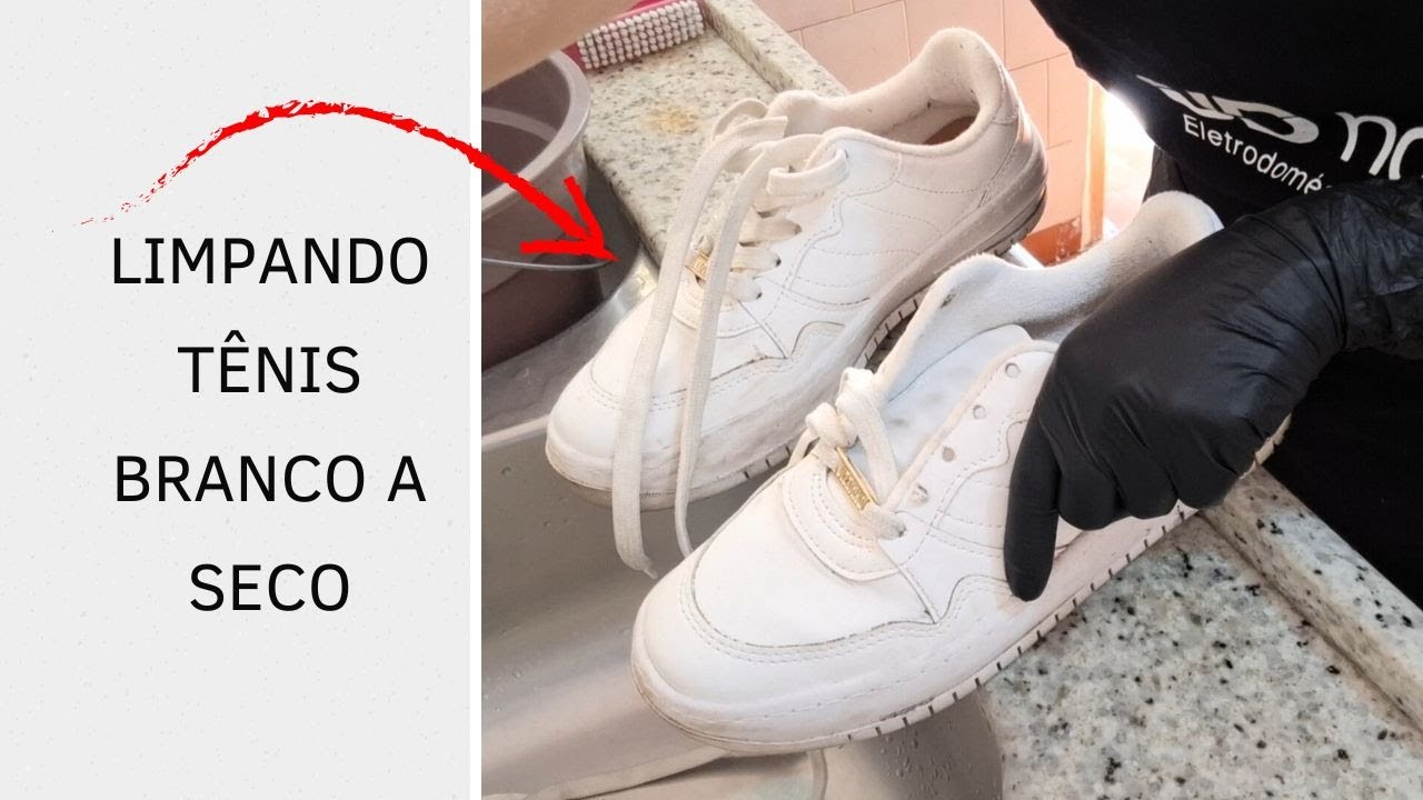 Como Limpar Tênis Branco de Couro | Como Limpar Tênis a Seco