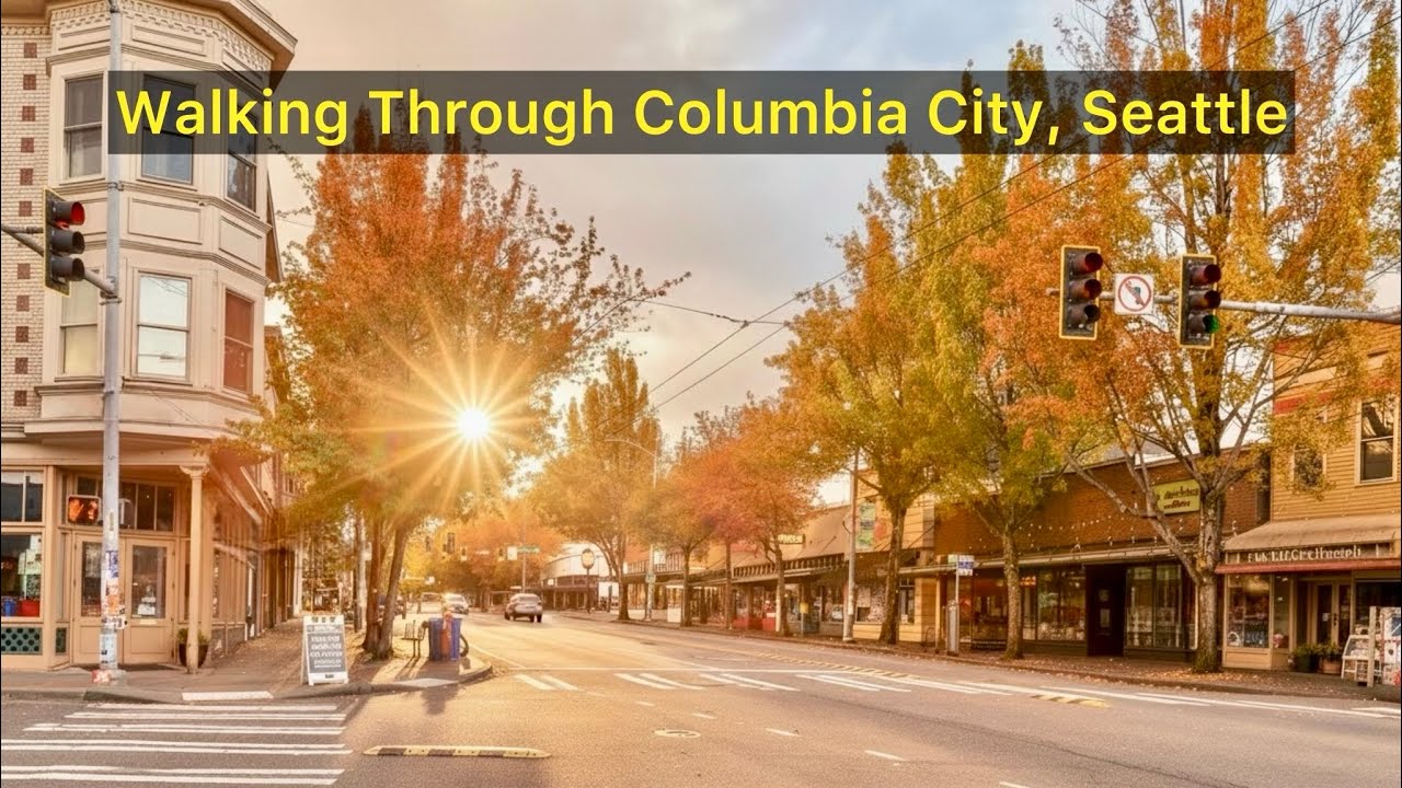 Walking Through Columbia City, Seattle | Fall Colors, Light Rail Living & Real Estate Walk & Talk