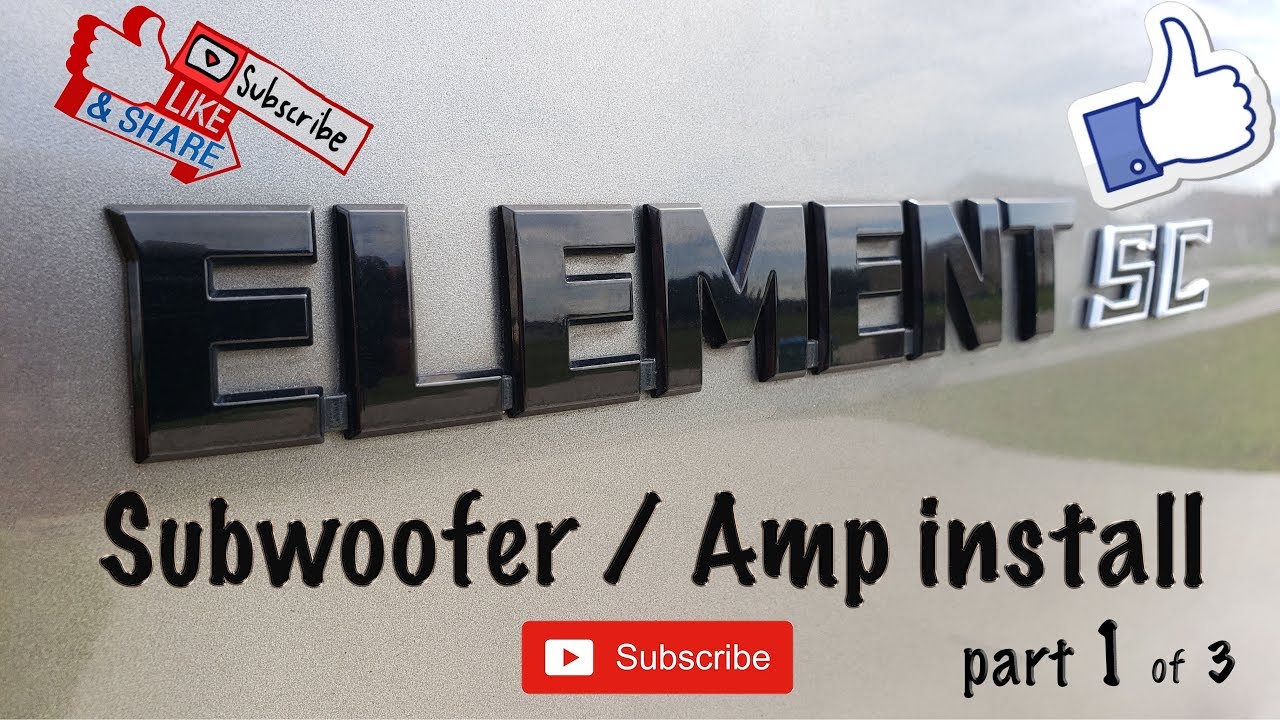 Element SC Subwoofer Upgrade Part 1