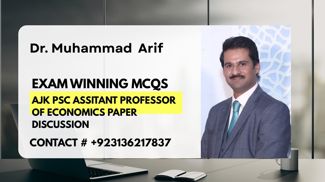 Assistant Professor of Economics AJK Test Preparation Part 2 (51-100)Mcqs | Important MCQs Explained