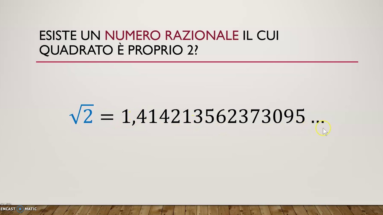 La radice quadrata di 2