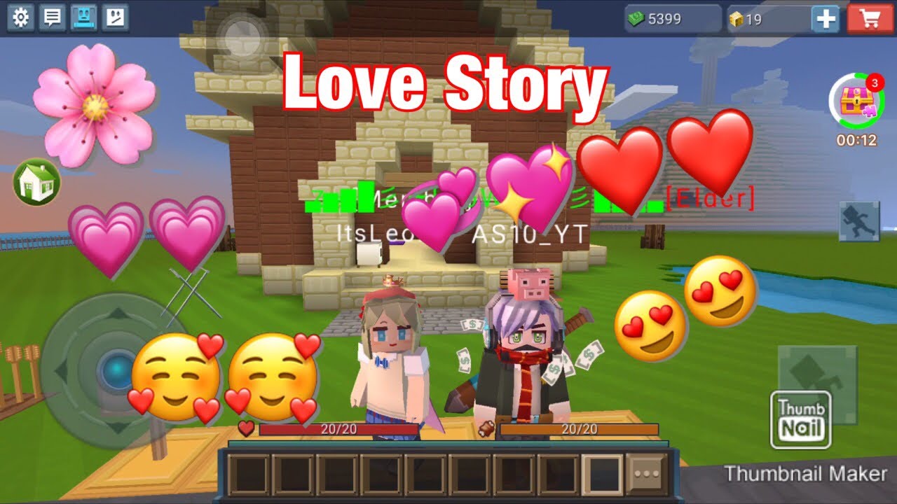 The Love Story between AS10 and Leony (Blockman Go Animation) (Part 1)