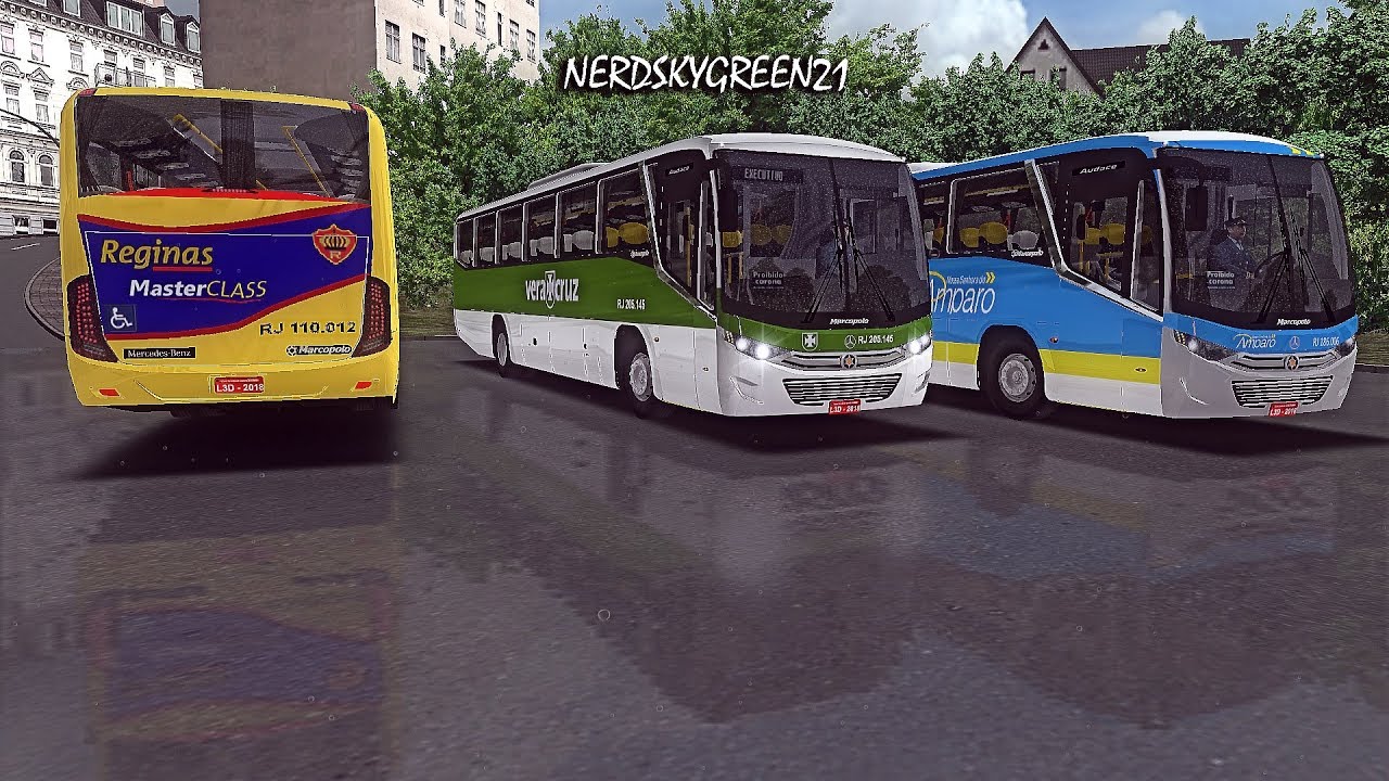 OMSI 2 - Marcopolo Audace mb of-1721L bluetec 5(+G27) - LINHA EXECUTIVA + chuva