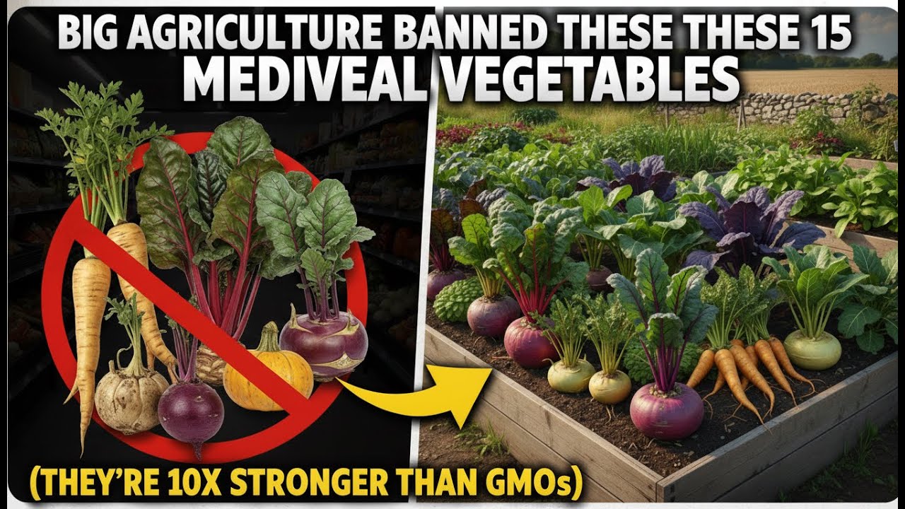 Big Agriculture BANNED These 15 Medieval Vegetables (They're 10x Stronger Than GMOs)