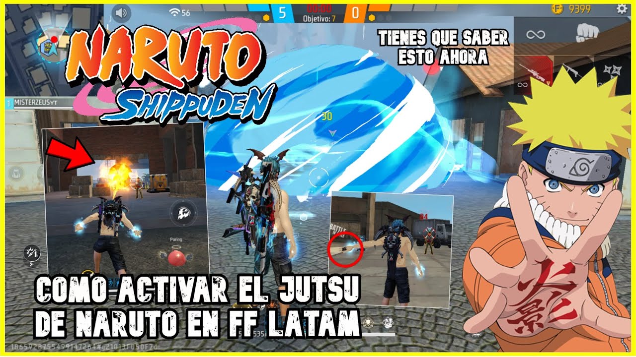 RAPIDO ¡COMO ACTIVAR las HABILIDADES ESPECIALES de NARUTO COMO FUNCIONA SHURIKEN y KUNAI en FF LATAM