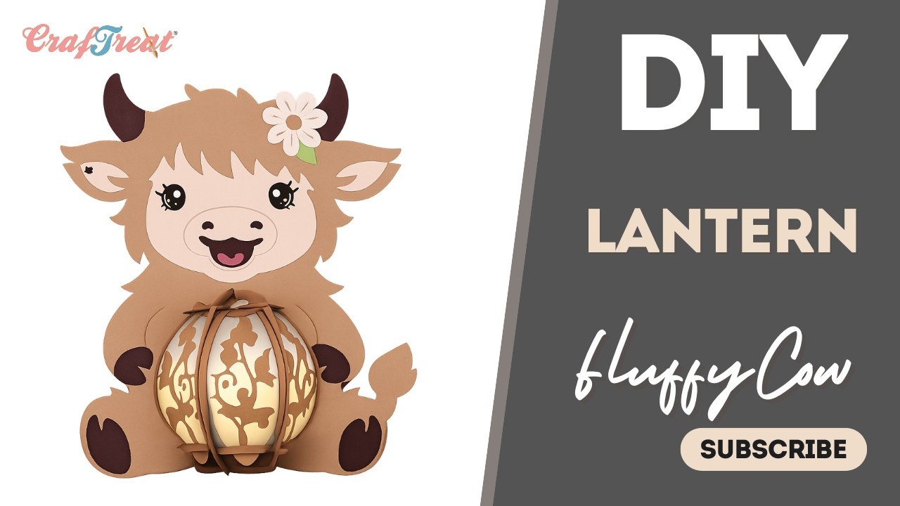 DIY Fluffy Cow Paper Lantern | Craftreat DIY Paper Lanterns – Fluffy Cow 🐮✨