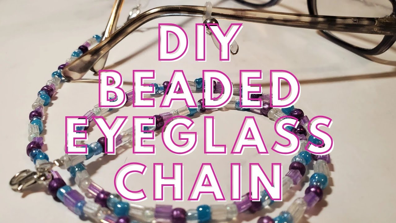 Easy Beaded Eyeglass Chain Tutorial for Beginners | DIY Glasses Chain Jewelry Step by Step