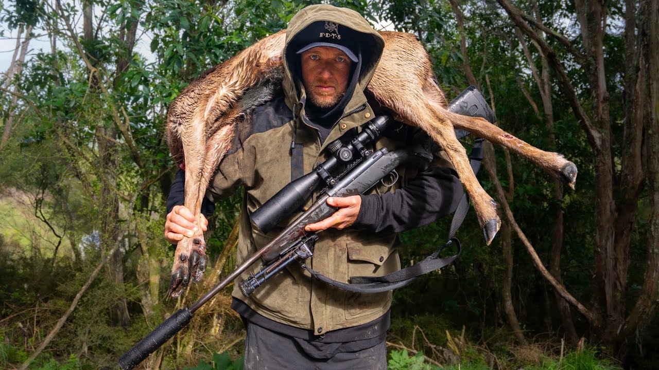 WILD DEER Catch & Cook – 400m Shot, Epic Feed by the Fire 🔥