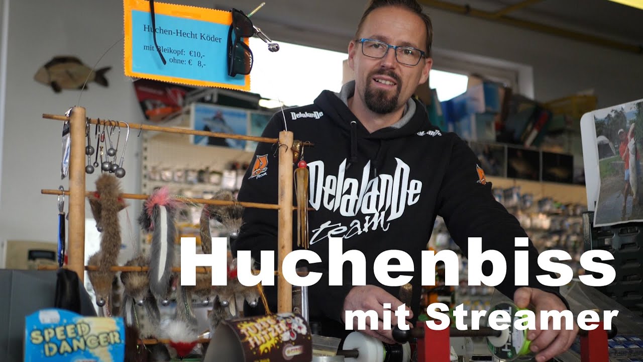 Huchen angeln mit Streamer live Biss - Fishingprofi