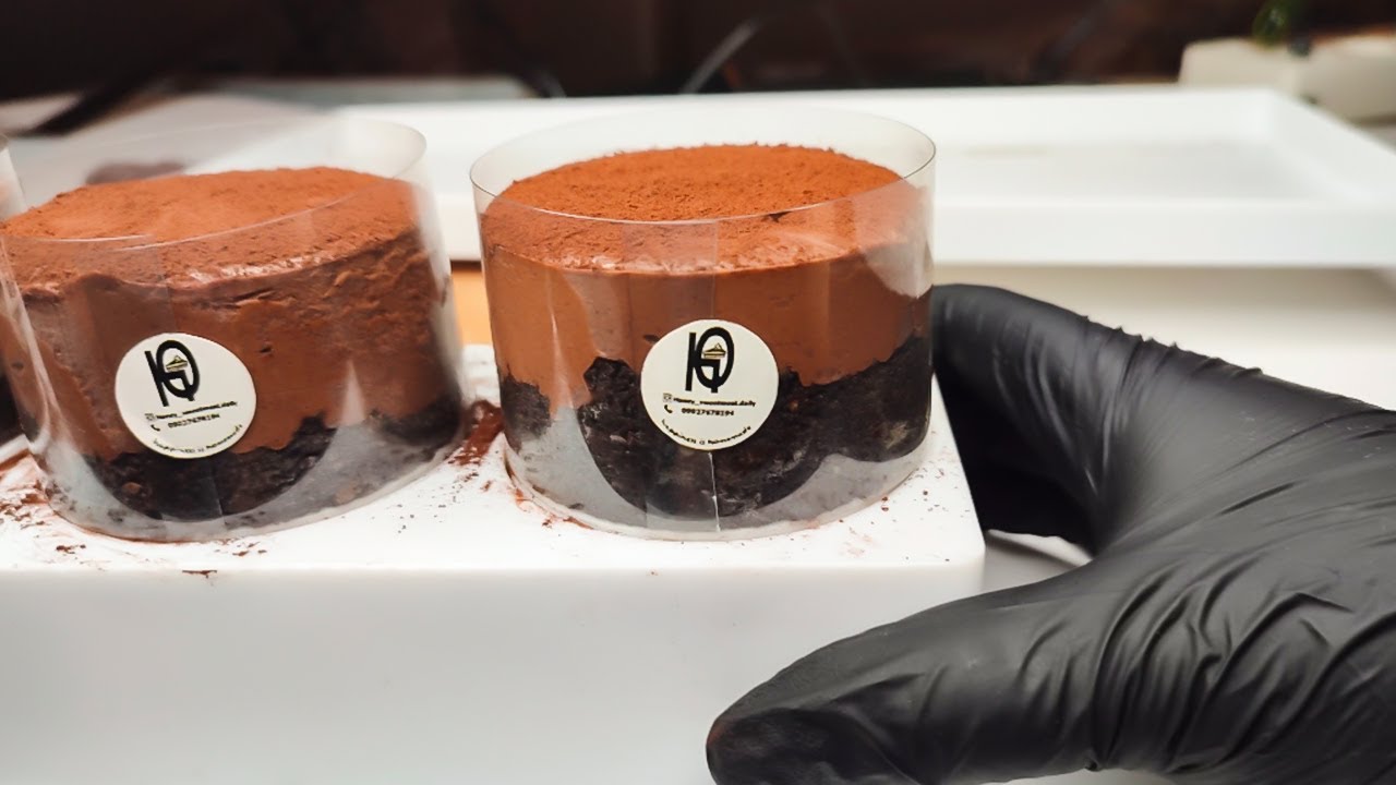 ULTIMATE Chocolate Mini Cheesecake ASMR 🤤  | NO BAKE Recipe|مینی چیزکیک شکلاتی 