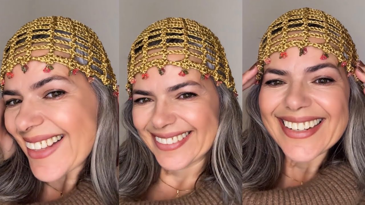 Headpiece em Crochê ( Aula para INICIANTES) Rápida, fácil e super econômica 🧶
