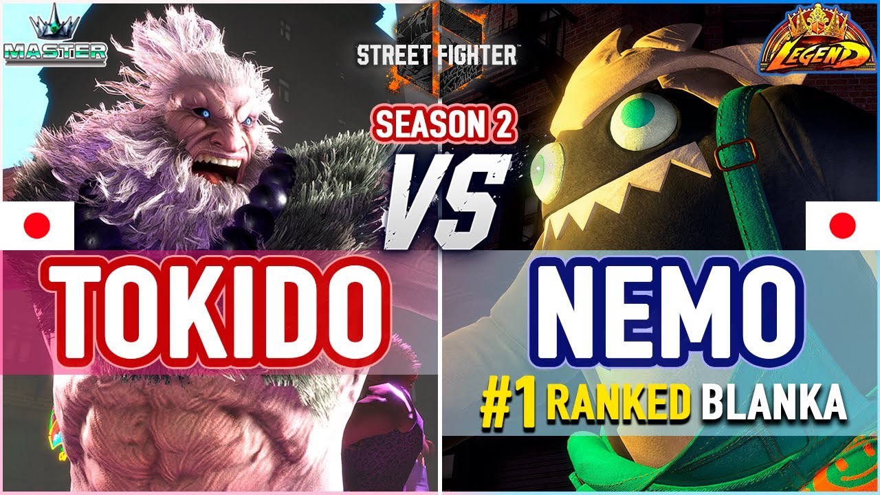 SF6 🔥 Tokido (Akuma) vs Nemo (#1 Ranked Blanka) 🔥 SF6 High Level Gameplay