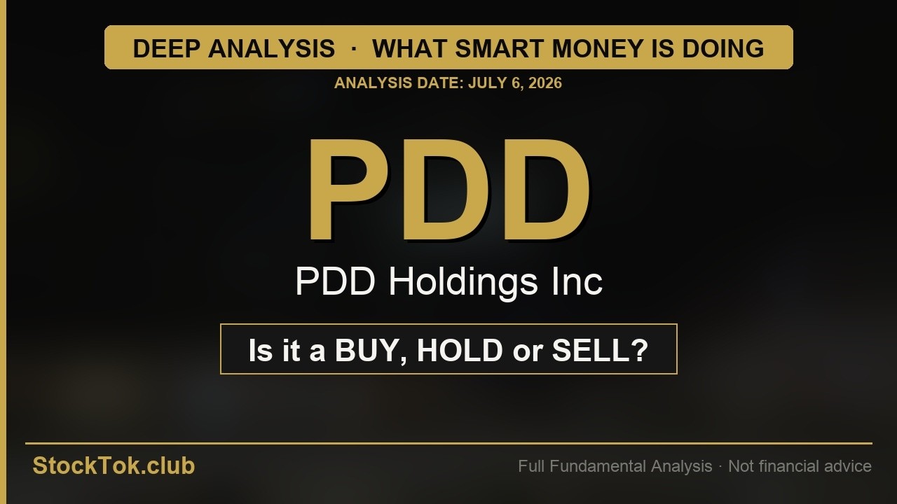 $PDD Holdings Inc ($PDD) &mdash; БЫЧИЙ ТРЕНД | Полный разбор | 6 июля 2026 г. | StockTok