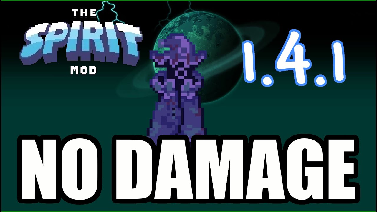 Terraria - The Spirit Mod 1.4.1: Moon Jelly Wizard [No Damage, Glyphs]