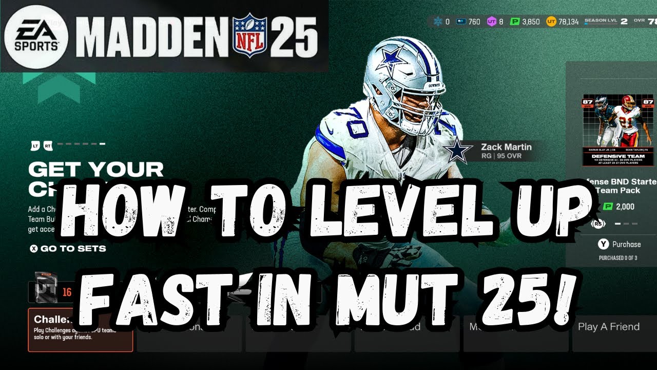 HOW TO LEVEL UP YOUR MADDEN 25 ULTIMATE TEAM FAST