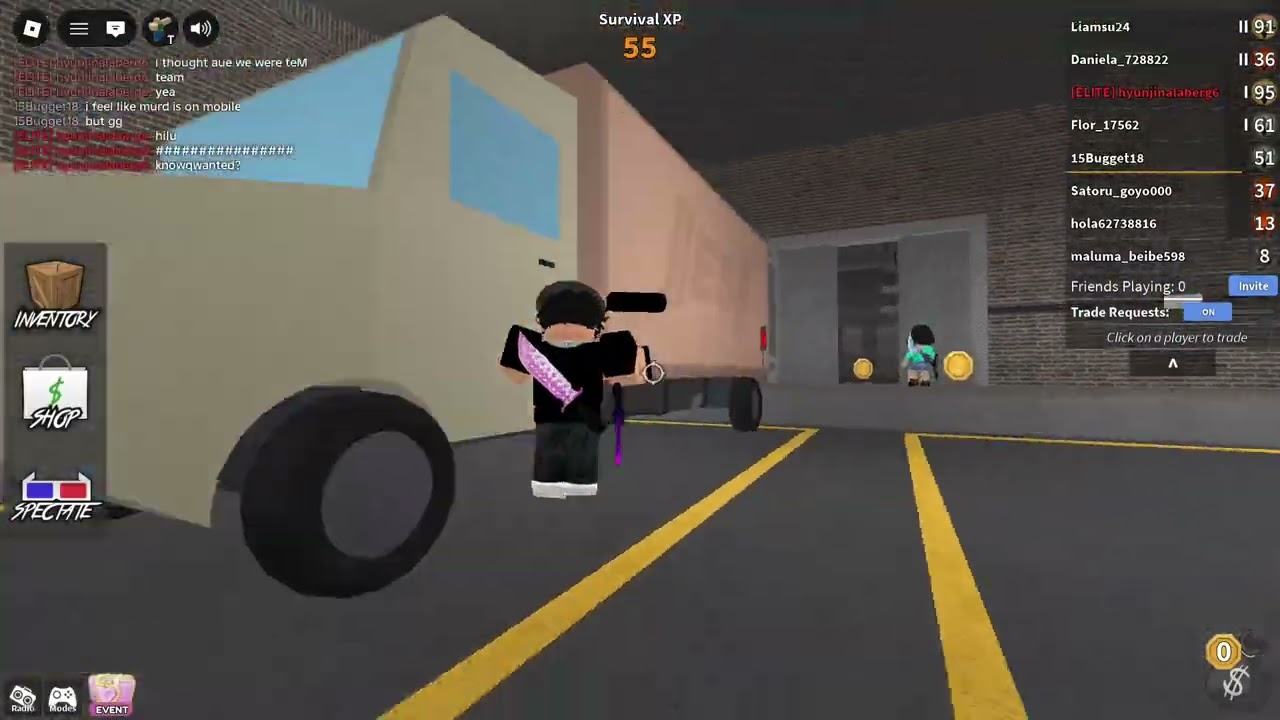 playing the new valentines day update in mm2