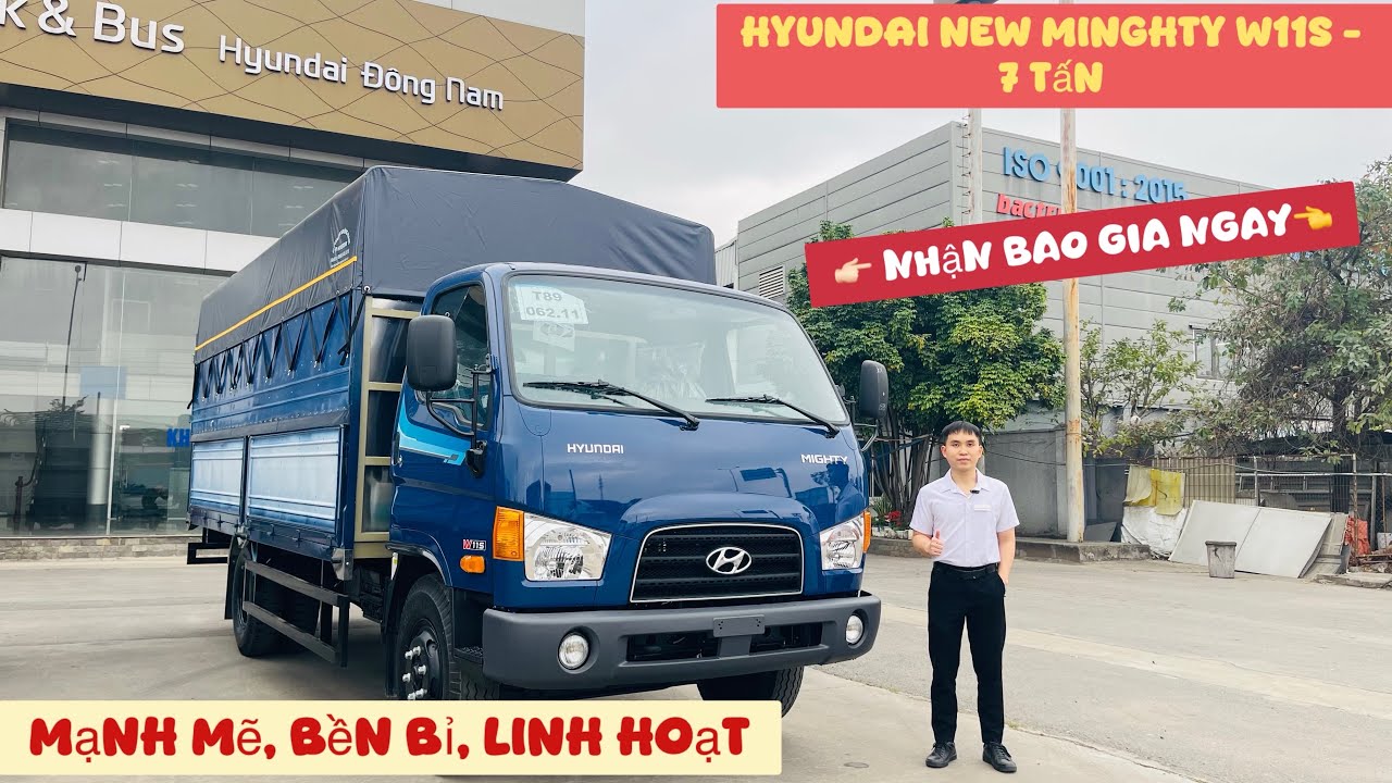 Hyundai New Mighty W11S tải trọng 7 tấn, bền bỉ mạnh mẽ, ngập tràn ưu đãi năm mới đầu tư ngay!!!