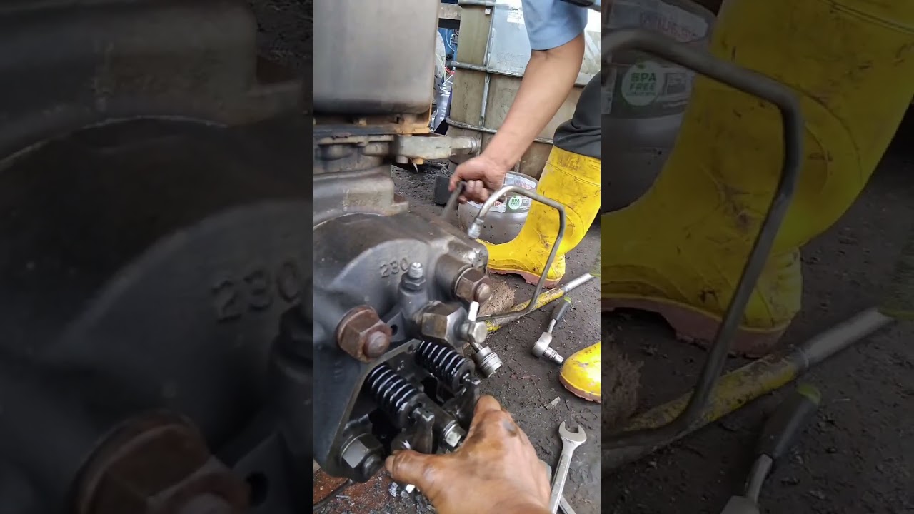 YANMAR DIESEL  [ TS 230R  [ PERAKITAN GANTI KRUK AS